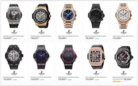 hublot prijslijst|Hublot watch price list.